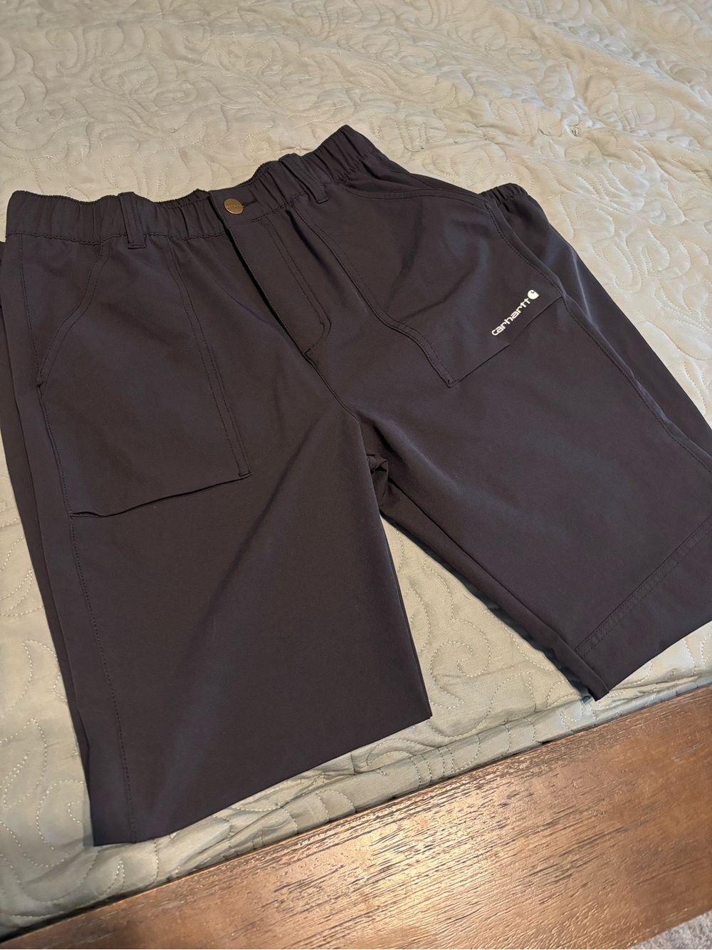 Boys Carhartt Relaxed Utility Pants in Black